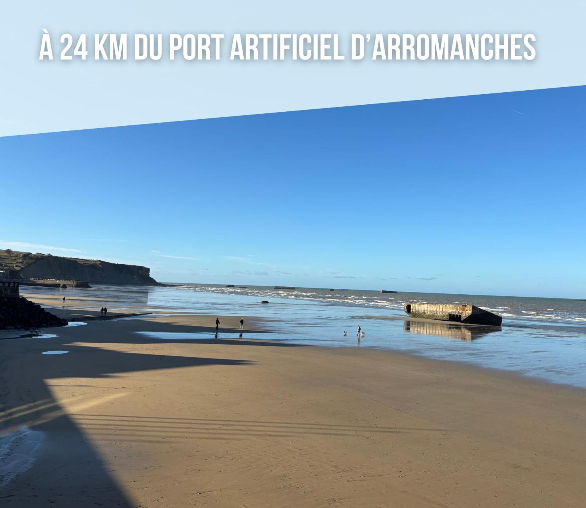 La Brise Marine Maison Renovee Cour Fermee Et Terrasse 800 M Plage Omaha Beach Avec Table De Ping Pong Proche Port En Bessin Vierville-sur-Mer Ngoại thất bức ảnh